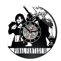 Relógio de parede, disco de vinil, Final Fantasy Cloud Strife Anime