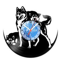 Relógio De Parede Disco Vinil Animais - Cachorros - VAN-192