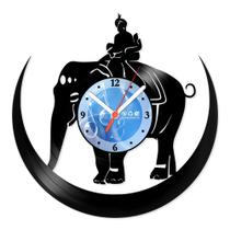 Relógio De Parede Disco Vinil Animais - Elefante Indiano - VAN-188