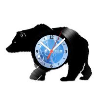 Relógio De Parede Disco Vinil Animais - Urso - VAN-102