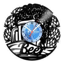 Relógio De Parede Disco Vinil Área De Churrasco - Cerveja Beer - VAC-019