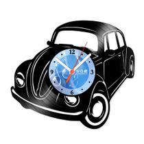 Relógio De Parede Disco Vinil Carros - Fusca - VCA-007 Relógio De Parede Disco Vinil Carros - Fusca - VCA-007