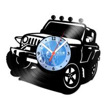 Relógio De Parede Disco Vinil Carros - Jeep - VCA-014