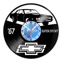 Relógio De Parede Disco Vinil Carros - Super Sport 67 - VCA-045 Relógio De Parede Disco Vinil Carros - Super Sport 67 - VCA-045