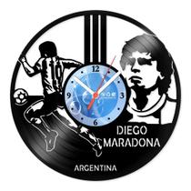 Relógio De Parede Disco Vinil Celebridades - Diego Maradona - VCE-010