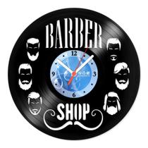 Relógio De Parede Disco Vinil Comercial - Barber Shop 3 - VCM-022