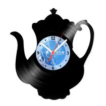 Relógio De Parede Disco Vinil Cozinha - Bule - VCZ-021