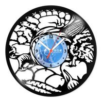 Relógio De Parede Disco Vinil Cozinha - Cafeteria - VCZ-008