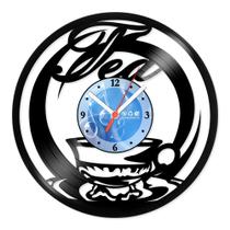 Relógio De Parede Disco Vinil Cozinha - Chá - VCZ-046