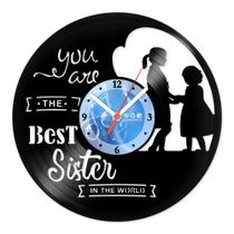 Relógio De Parede Disco Vinil Diversos - Best Sister - VDI-043