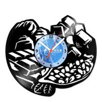 Relógio De Parede Disco Vinil Diversos - Cacau Chocolate - VDI-137