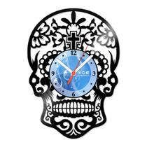 Relógio De Parede Disco Vinil Diversos - Caveira Mexicana 1 - VDI-161
