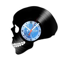 Relógio De Parede Disco Vinil Diversos - Crânio Humano - VDI-256