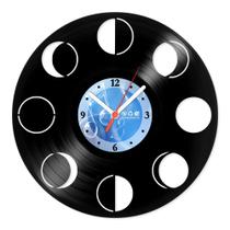 Relógio De Parede Disco Vinil Diversos - Fases da Lua - VDI-083