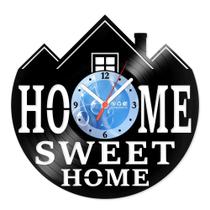 Relógio De Parede Disco Vinil Diversos - Home Sweet Home - VDI-081