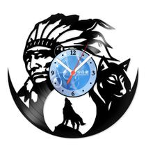 Relógio De Parede Disco Vinil Diversos - índio Apache - VDI-367