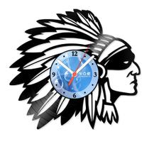Relógio De Parede Disco Vinil Diversos - Índio Nativo - VDI-174