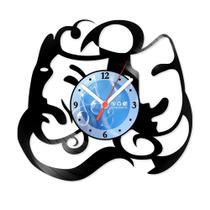 Relógio De Parede Disco Vinil Diversos - Máscaras Teatro - VDI-262 Relógio De Parede Disco Vinil Diversos - Máscaras Teatro - VDI-262