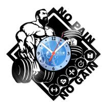 Relógio De Parede Disco Vinil Diversos - No Pain No Gain - VDI-239 Relógio De Parede Disco Vinil Diversos - No Pain No Gain - VDI-239