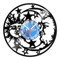 Relógio De Parede Disco Vinil Diversos - Sol e Lua - VDI-038