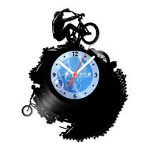 Relógio De Parede Disco Vinil Esportes - Bike Radical - VES-160