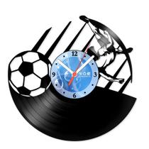 Relógio De Parede Disco Vinil Esportes - Futebol - VES-065