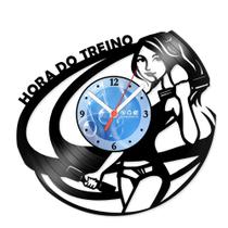 Relógio De Parede Disco Vinil Esportes - Hora do Treino - VES-125