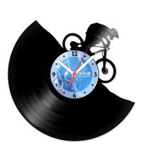 Relógio De Parede Disco Vinil Esportes - Mountain Bike - VES-060 - Modernarte