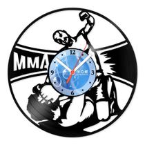 Relógio De Parede Disco Vinil Esportes - Nocaute MMA - VES-176 Relógio De Parede Disco Vinil Esportes - Nocaute MMA - VES-176
