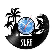 Relógio De Parede Disco Vinil Esportes - Onda Surf - VES-198 - Modernarte