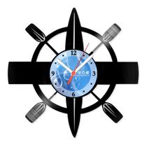 Relógio De Parede Disco Vinil Esportes - Remo - VES-106 Relógio De Parede Disco Vinil Esportes - Remo - VES-106