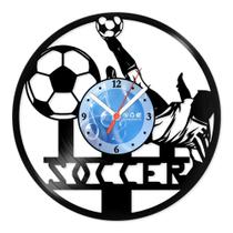 Relógio De Parede Disco Vinil Esportes - Soccer - VES-129 - Modernarte