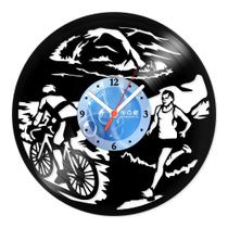 Relógio De Parede Disco Vinil Esportes - Triatlo - VES-020 - Modernarte