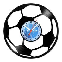 Relógio De Parede Disco Vinil Infantil - Bola de Futebol - VIN-013