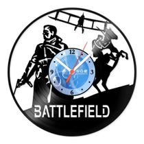 Relógio De Parede Disco Vinil Jogos e Games - Battlefield - VJG-077