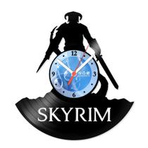 Relógio De Parede Disco Vinil Jogos e Games - Game Skyrim - VJG-005 Relógio De Parede Disco Vinil Jogos e Games - Game Skyrim - VJG-005