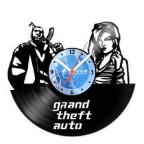 Relógio De Parede Disco Vinil Jogos e Games - Grand Theft Auto GTA - VJG-058