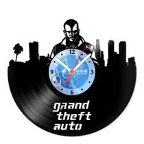 Relógio De Parede Disco Vinil Jogos e Games - Grand Theft Auto - VJG-059