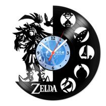 Relógio De Parede Disco Vinil Jogos e Games - Legend Of Zelda 02 - VJG-037