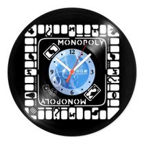 Relógio De Parede Disco Vinil Jogos e Games - Monopólio - VJG-090