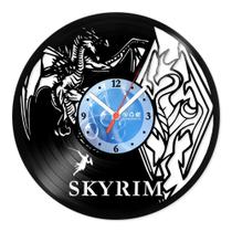 Relógio De Parede Disco Vinil Jogos e Games - Skyrim - VJG-028 - Modernarte