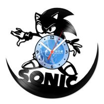 Relógio De Parede Disco Vinil Jogos e Games - Sonic - VJG-031