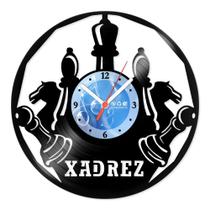 Relógio De Parede Disco Vinil Jogos e Games - Xadrez 3 - VJG-089 - Modernarte