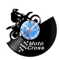 Relógio De Parede Disco Vinil Motos - Motocross - VMO-017