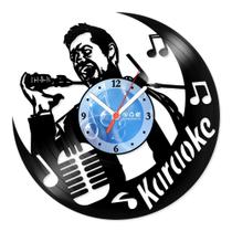 Relógio De Parede Disco Vinil Música - Karaokê - VMU-084