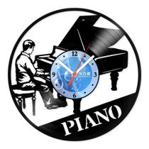 Relógio De Parede Disco Vinil Música - Piano de Cauda - VMU-050