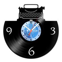 Relógio De Parede Disco Vinil Profissões - Datilógrafo - VPR-027