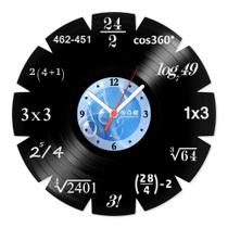Relógio De Parede Disco Vinil Profissões - Matemática - VPR-063 - Modernarte