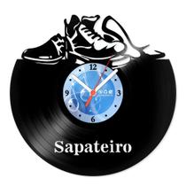 Relógio De Parede Disco Vinil Profissões - Sapateiro - VPR-103