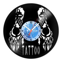 Relógio De Parede Disco Vinil Profissões - Tatuador - VPR-118 Relógio De Parede Disco Vinil Profissões - Tatuador - VPR-118